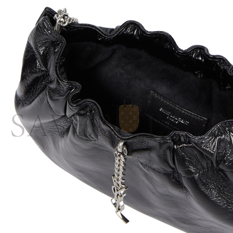 YSL PACPAC CHAIN HOBO BAG IN LEATHER 681632361509 (24*14*4cm)